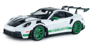 421186604 Porsche 911 (992) GT3 RS Tribute Carrera RS 2024 white/green 1:18